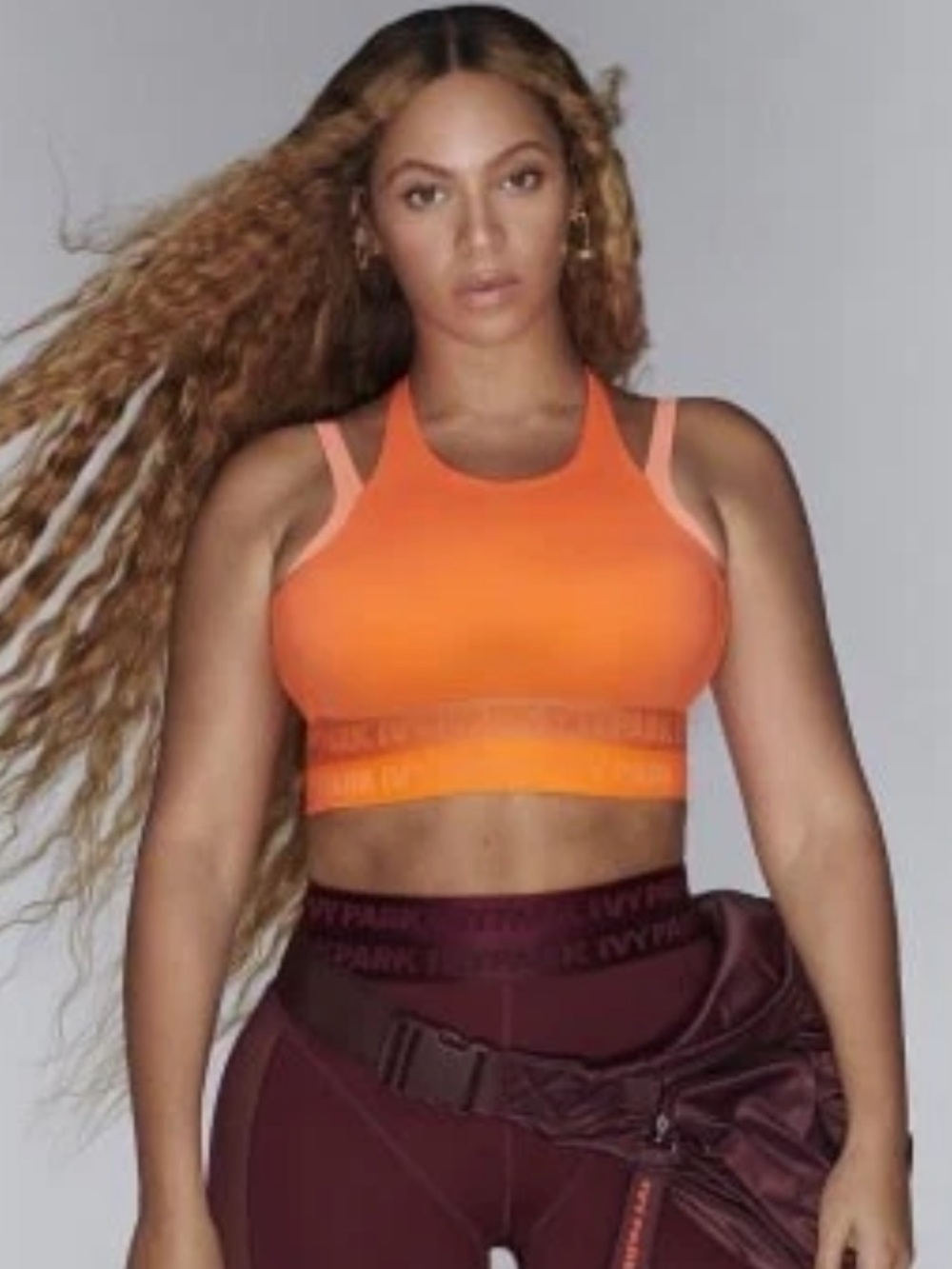 Adidas x Ivy Park Orange Sports Bra Size Small